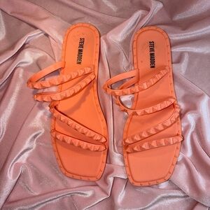 New Steve Madden Size 8 Coral Studded Sandals